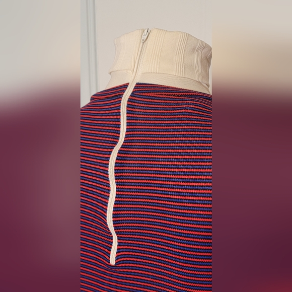 Red, blue and white stripped vintage bodysuit. Has room to stretch. - Picture 5 of 8